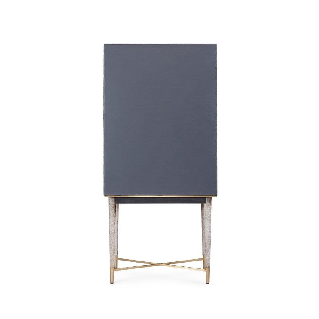 Florian Tall Bar Cabinet - Gray