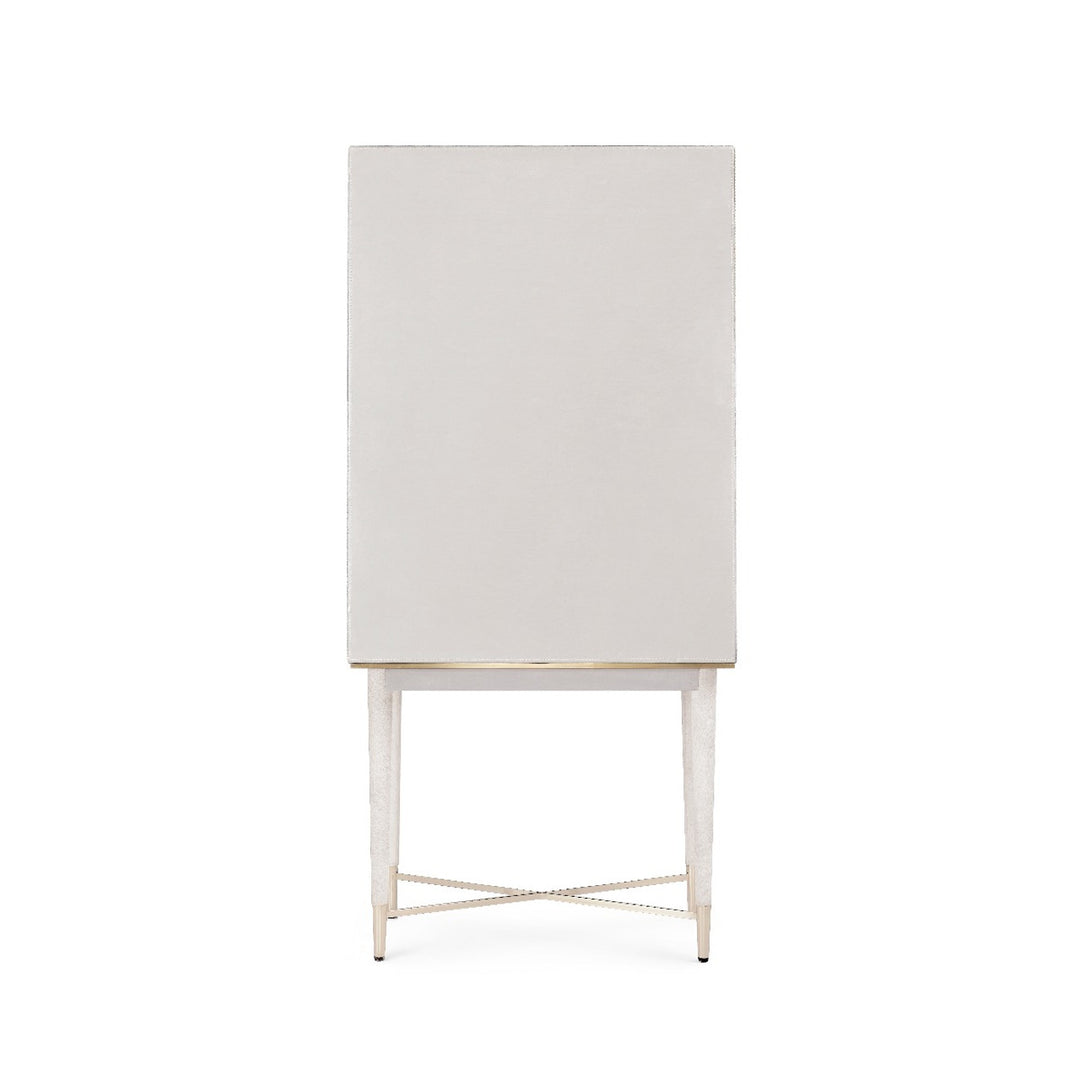 Florian Tall Bar Cabinet - Snow