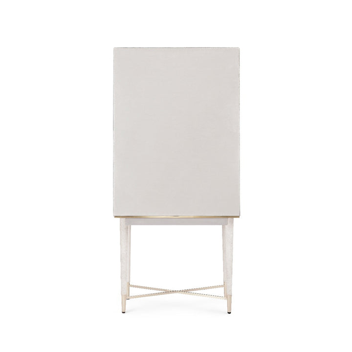 Florian Tall Bar Cabinet - Snow