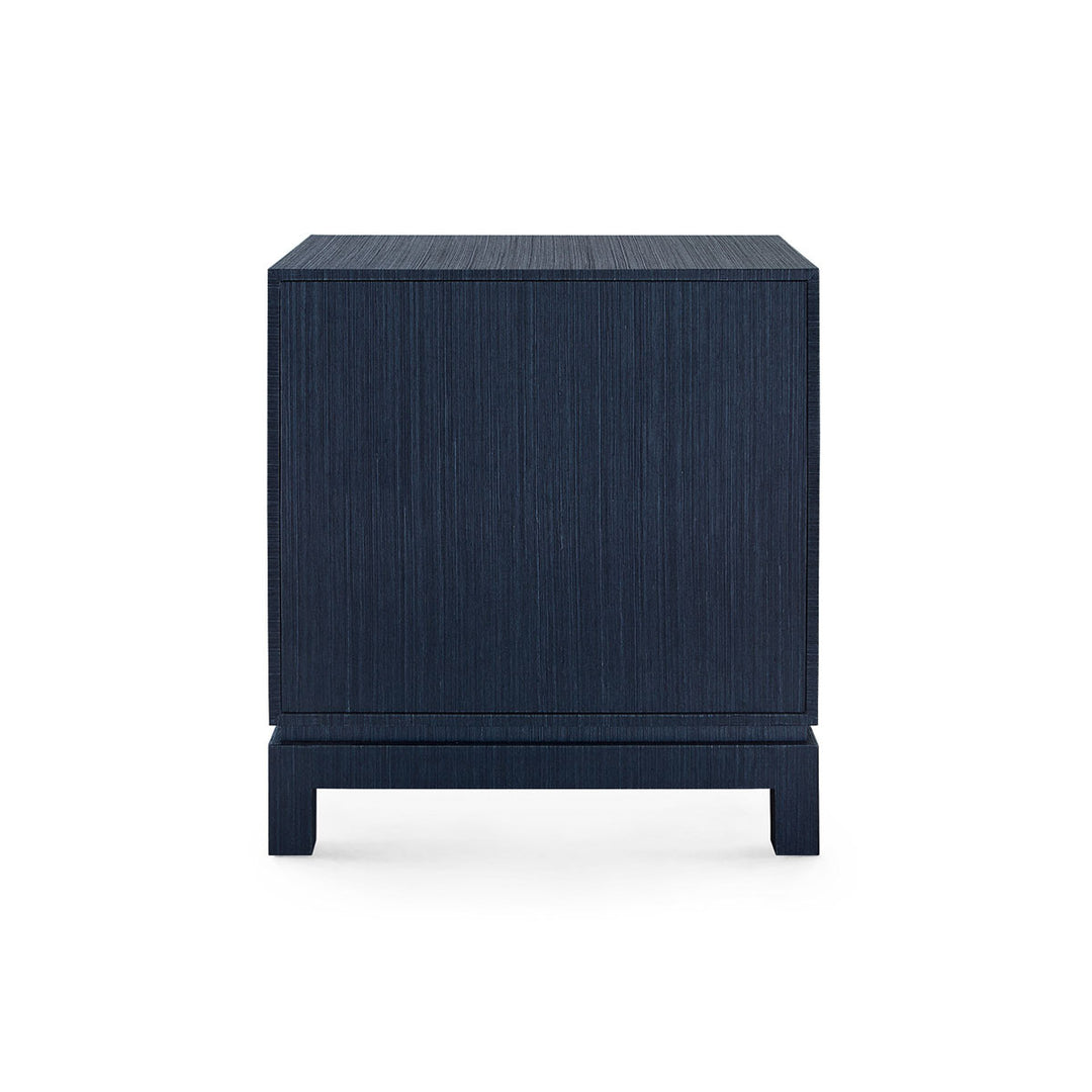 Florence 2-Drawer Side Table Selvage Blue