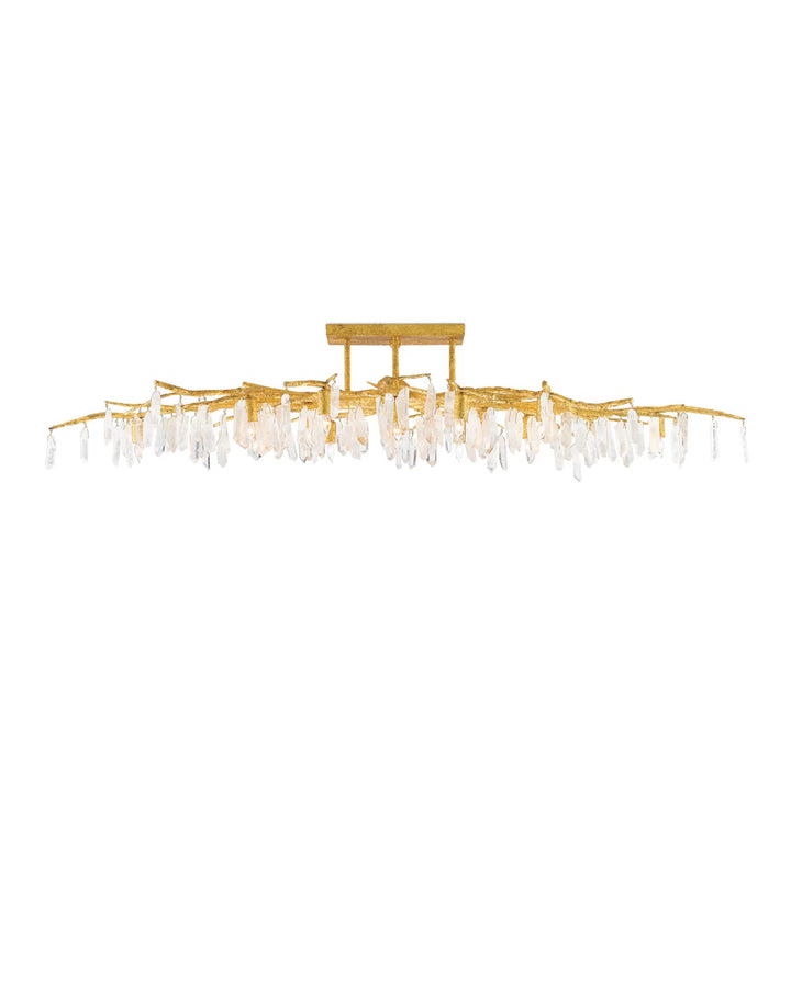 Forest Light Gold Semi-Flush Mount