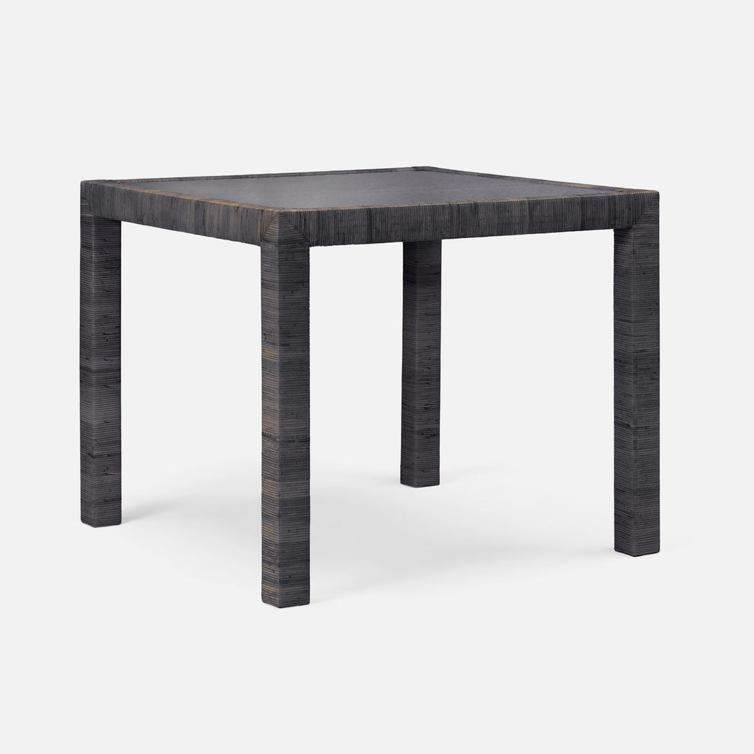 Isla Game Table - Smoke Peeled Rattan
