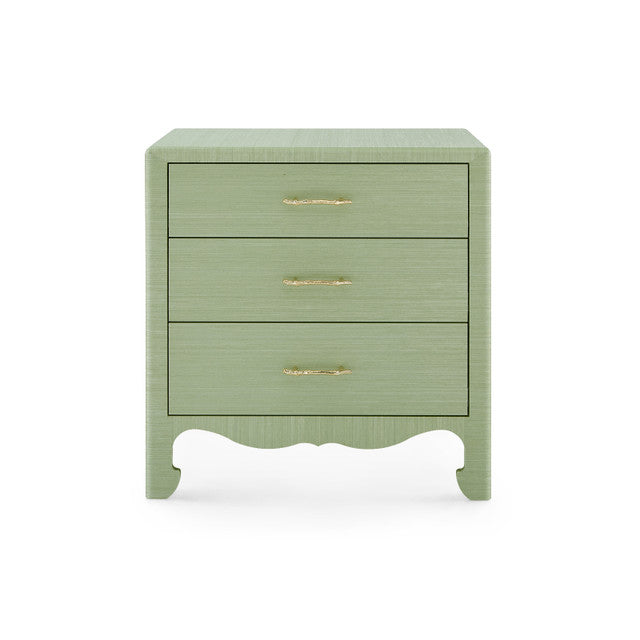 Gianna 3-Drawer Side Table Spring Green