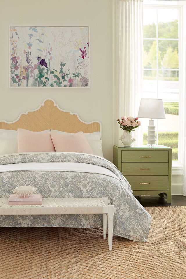 Gianna 3-Drawer Side Table Spring Green