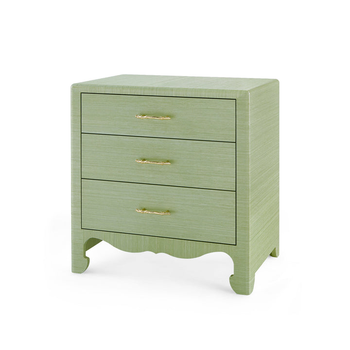 Gianna 3-Drawer Side Table Spring Green