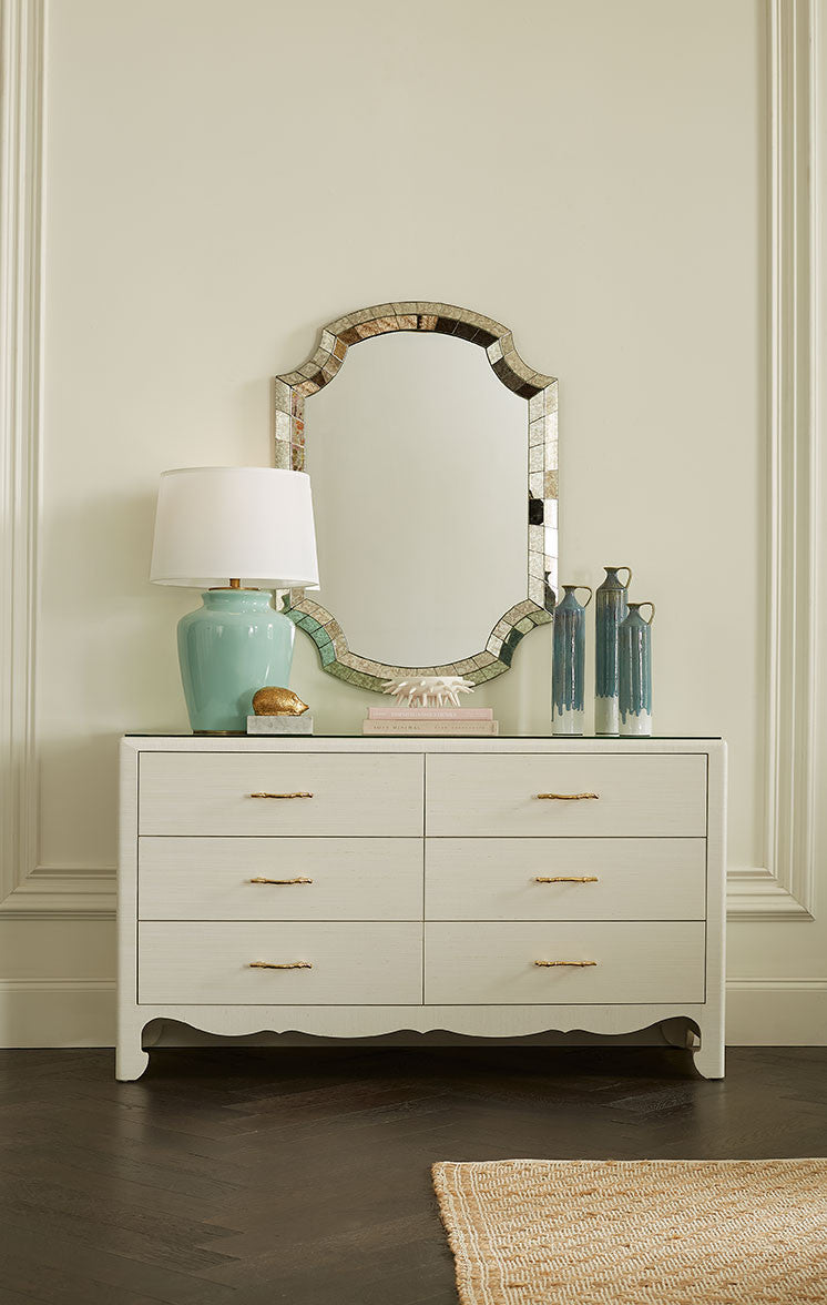 Gianna Extra Large 6-Drawer Sand White