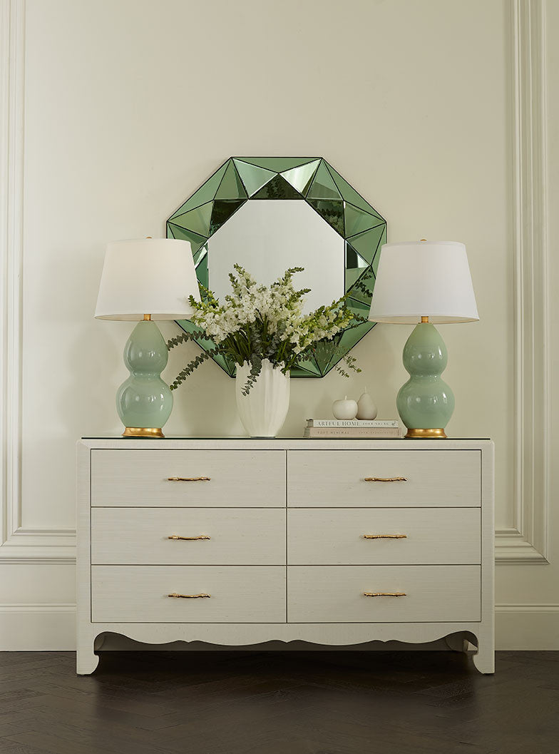 Gianna Extra Large 6-Drawer Sand White