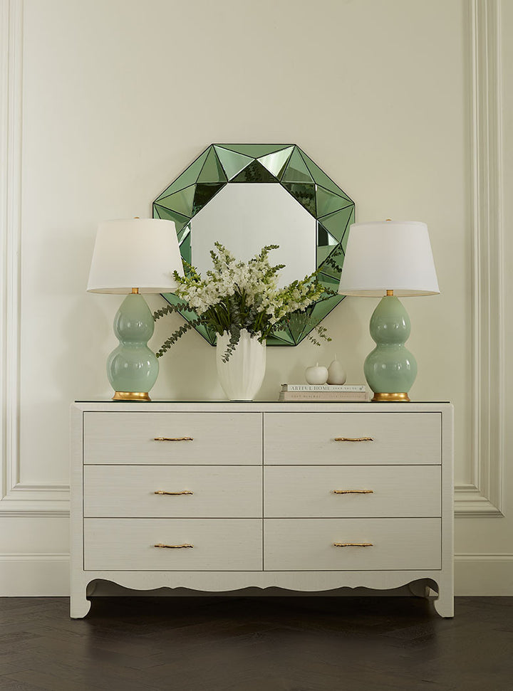 Gianna Extra Large 6-Drawer Sand White