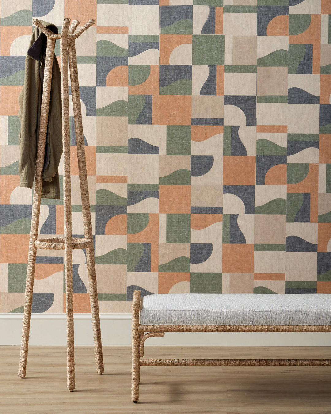 Olisa Natural Bench - Rowann Pearl