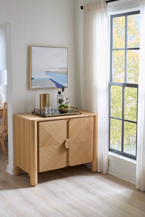 Nolan Two Door Cabinet -  Pristine Oak