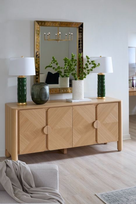 Nolan Four Door Cabinet - Pristine Oak