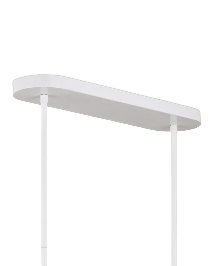 Tulum Oval White Chandelier