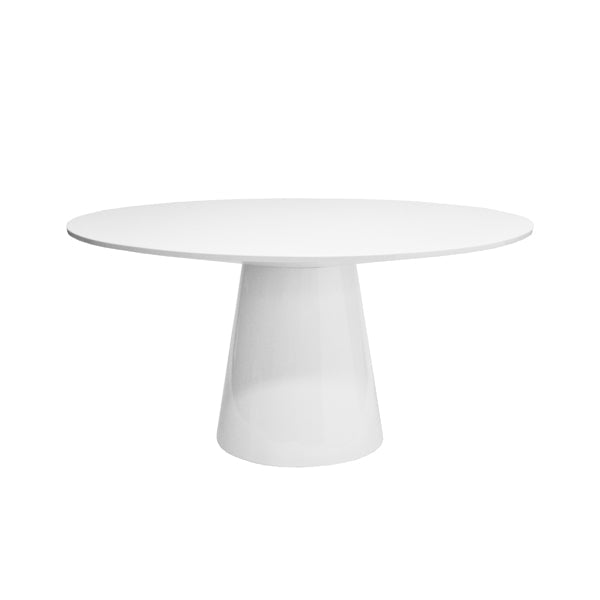 Hamilton Dining Table - Glossy White Lacquer