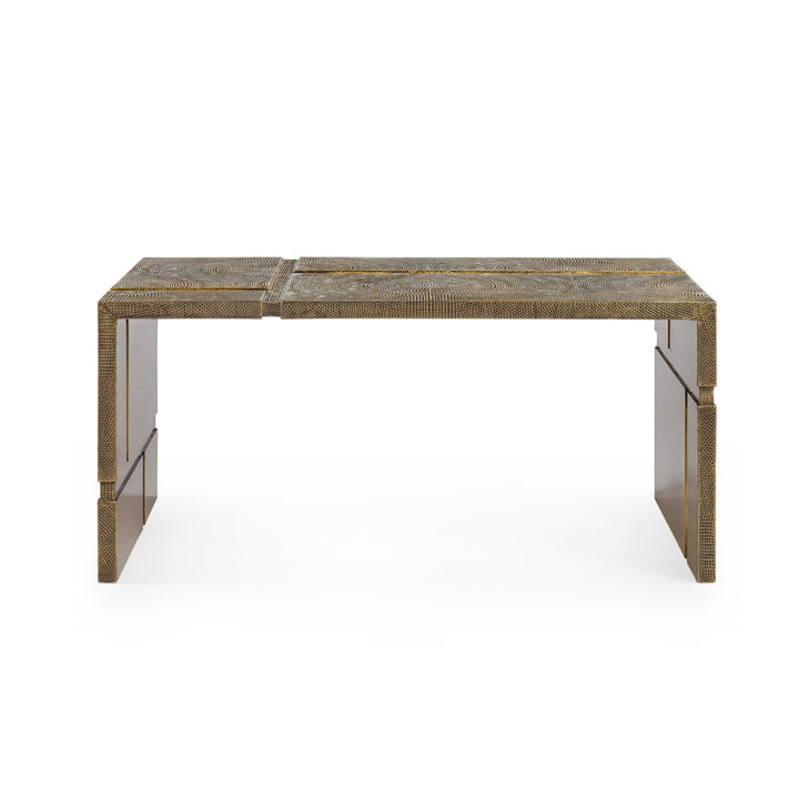 Hollis Coffee Table - Antique Brass