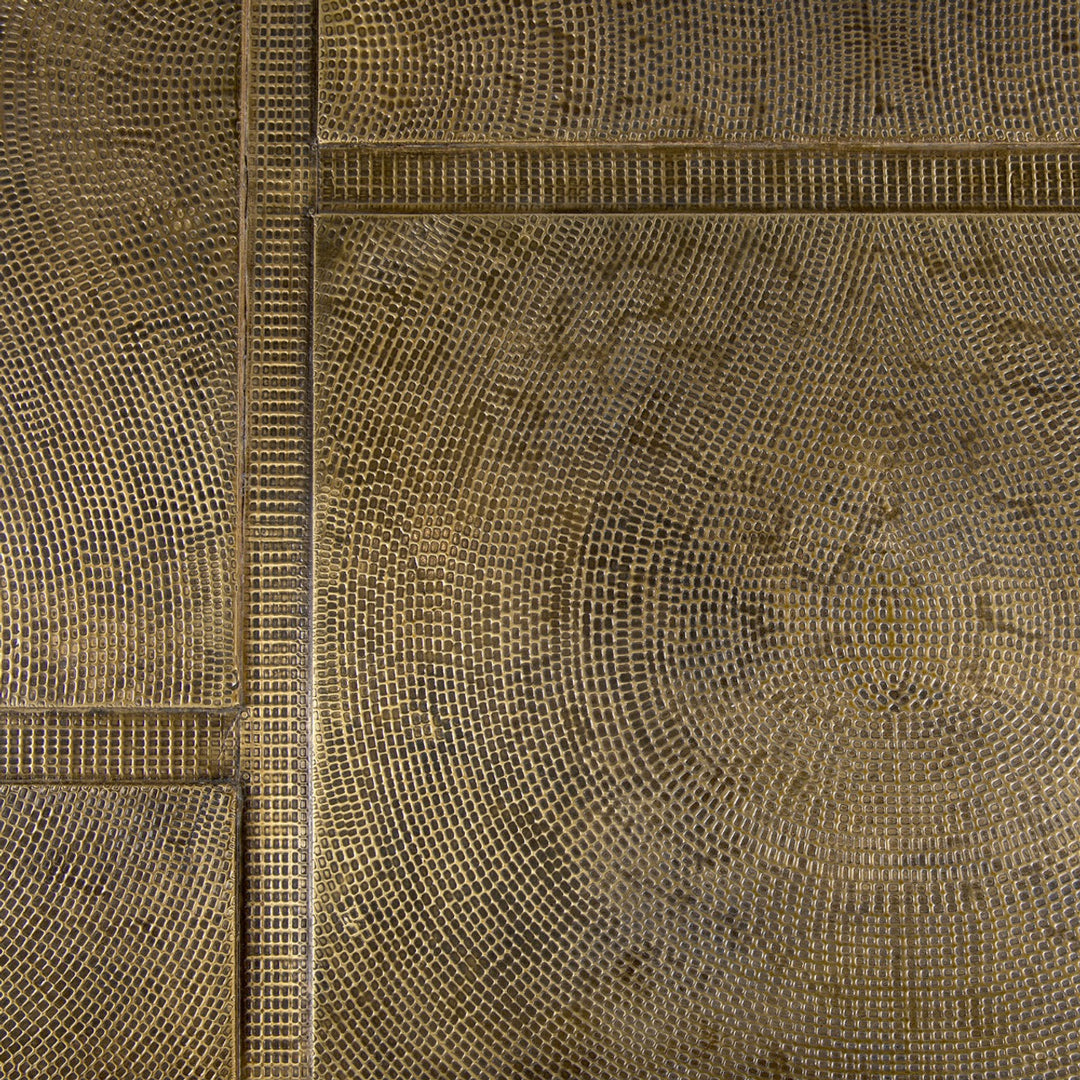 Hollis Coffee Table - Antique Brass