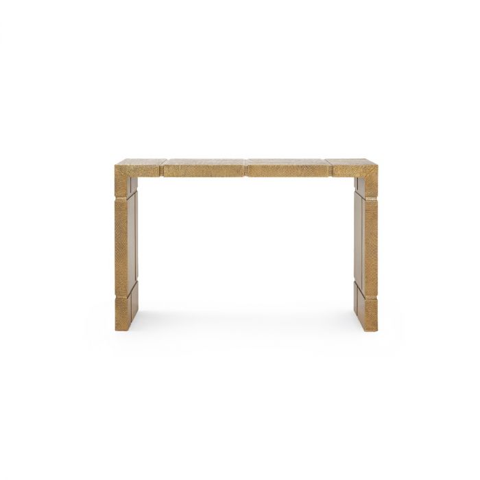 Hollis Console Table -  Antique Brass