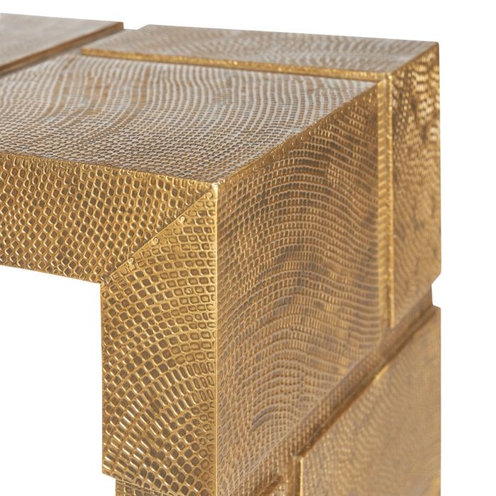 Hollis Console Table -  Antique Brass