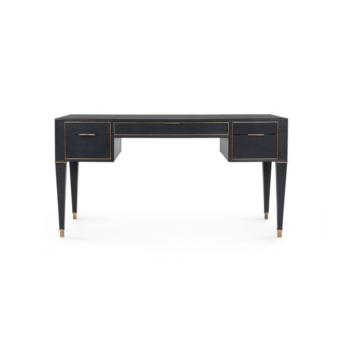 Hunter Desk - Black Leather