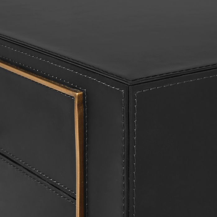 Hunter Desk - Black Leather
