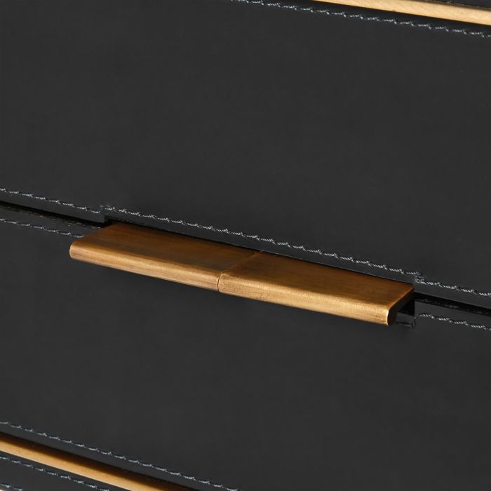 Hunter Desk - Black Leather