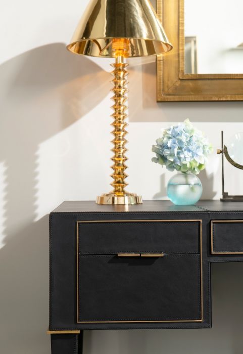 Hunter Desk - Black Leather