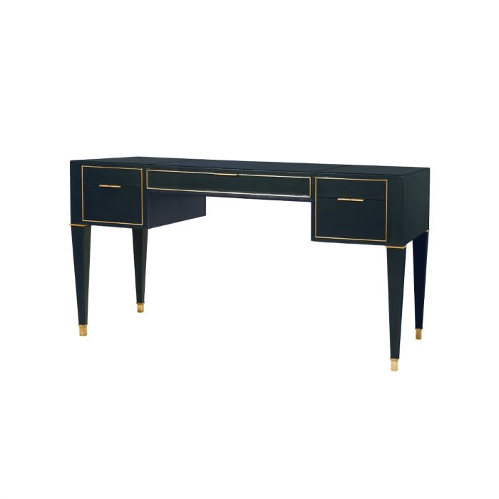 Hunter Desk - Black Leather