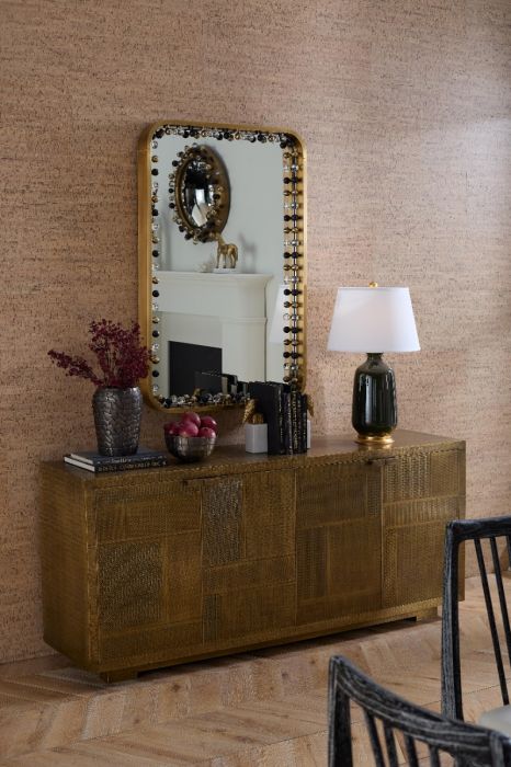 Zoe Large Mirror Antique Brass