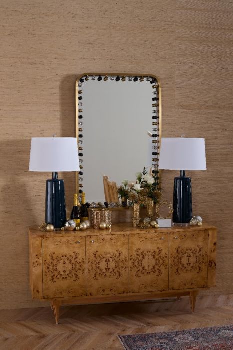 Zoe Large Mirror Antique Brass