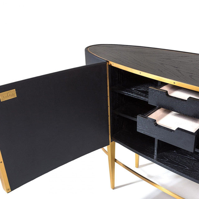 Ellipse Cabinet - Ebony