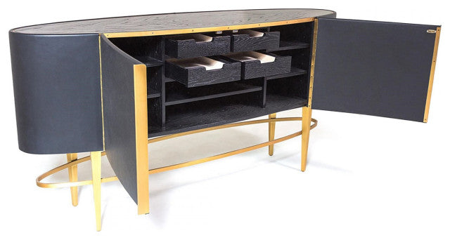 Ellipse Cabinet - Ebony