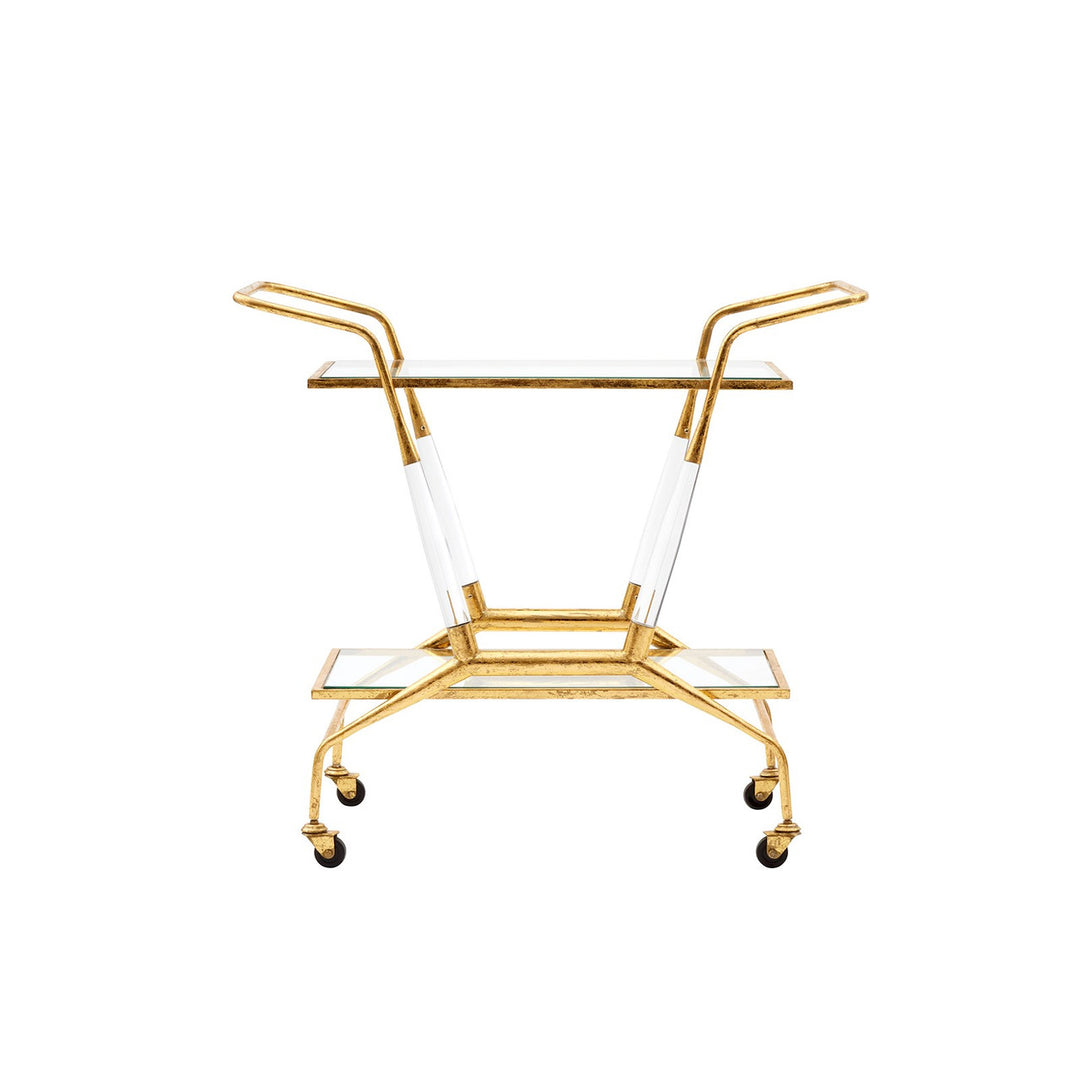 Jepson Bar Cart - Gold Leaf