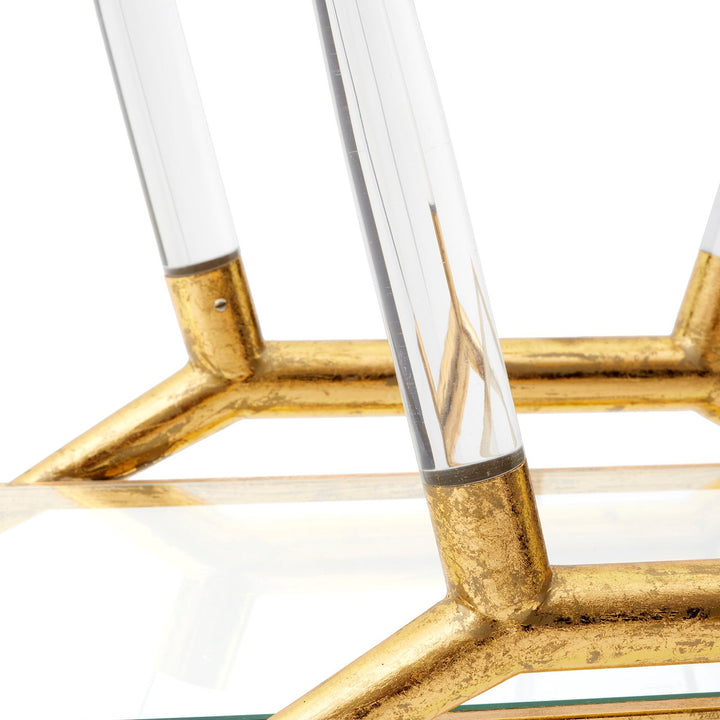 Jepson Bar Cart - Gold Leaf