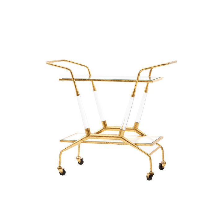 Jepson Bar Cart - Gold Leaf