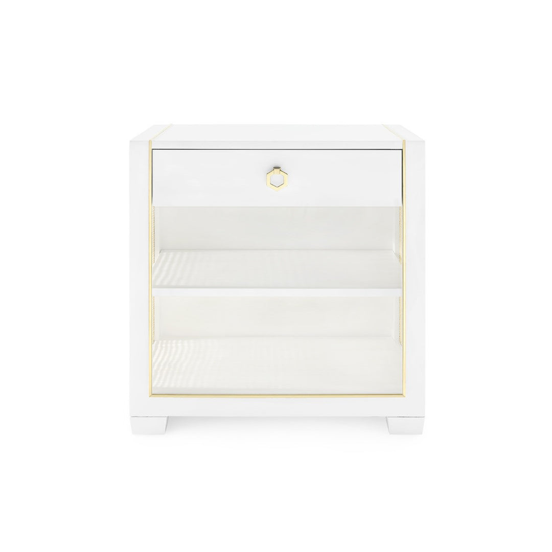 Karen 1-Drawer Side Table Vanilla