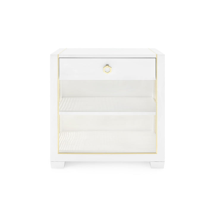 Karen 1-Drawer Side Table Vanilla