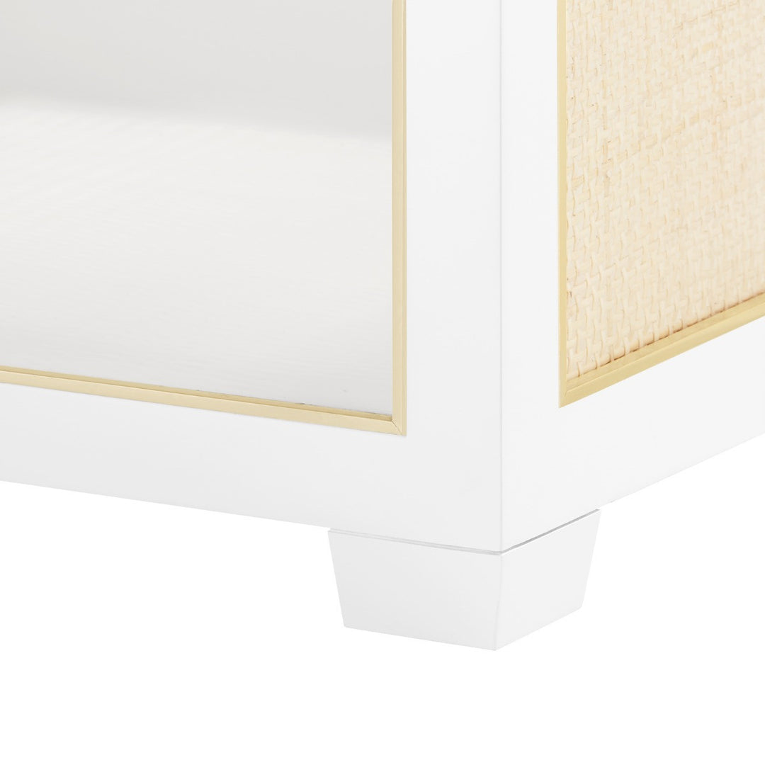 Karen 1-Drawer Side Table Vanilla