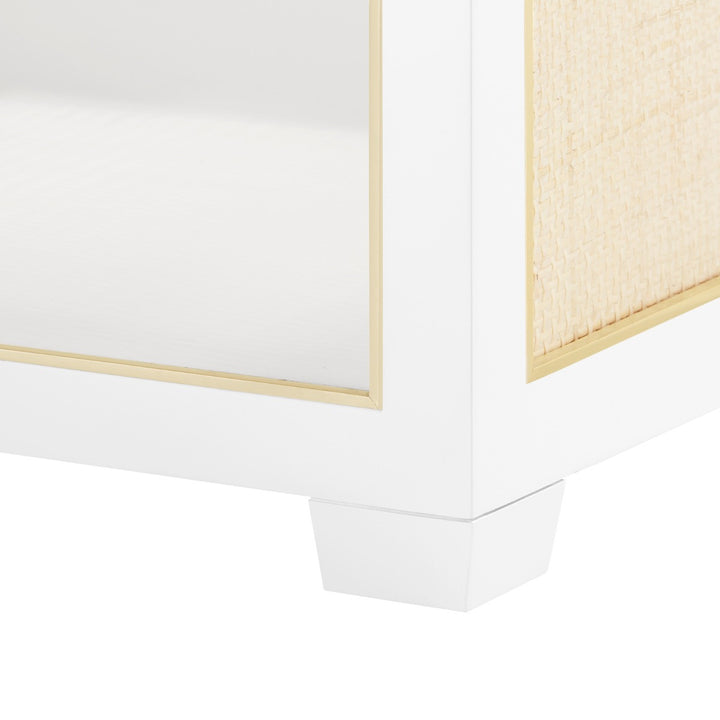 Karen 1-Drawer Side Table Vanilla
