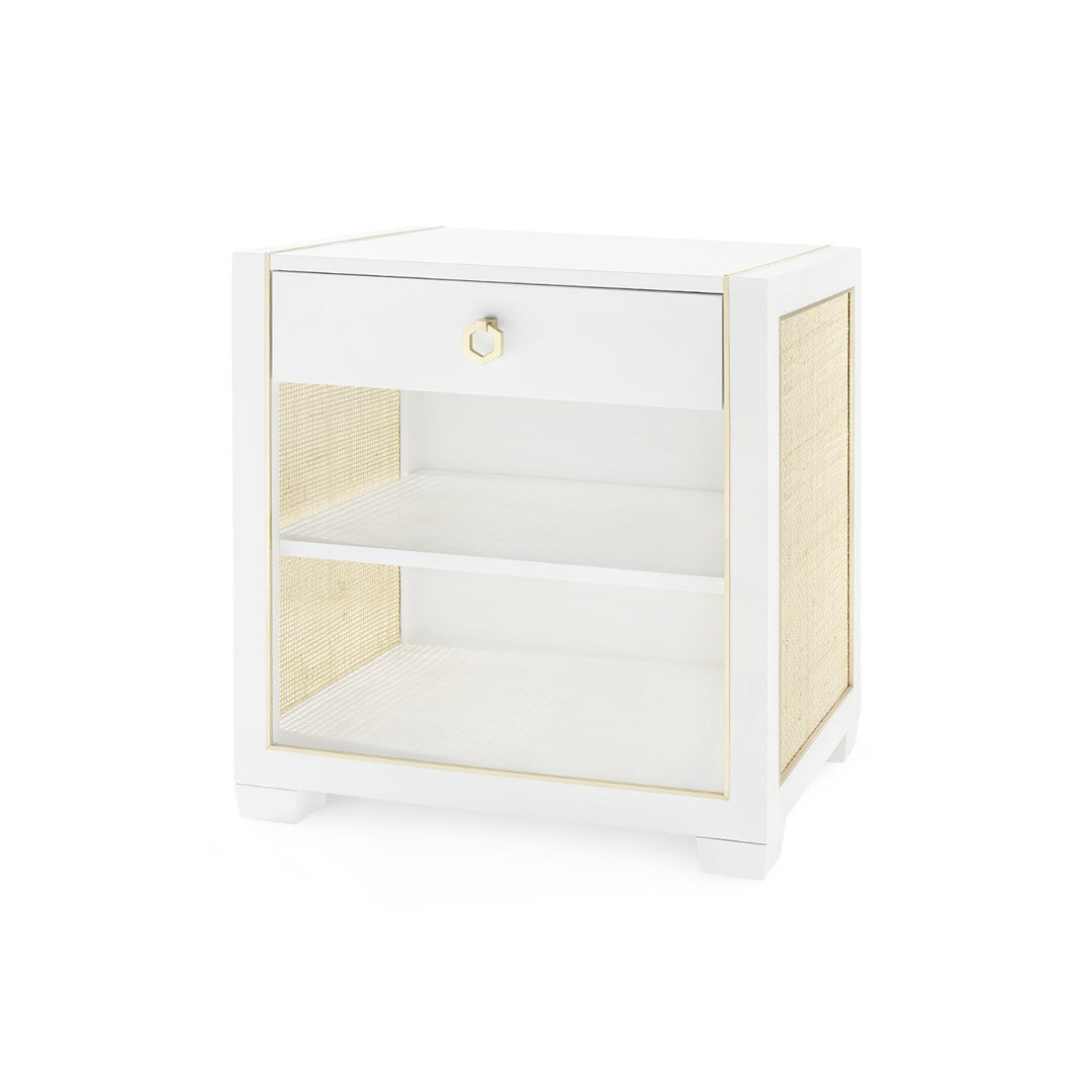 Karen 1-Drawer Side Table Vanilla