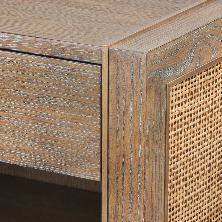 Karen 1-Drawer Side Table Driftwood