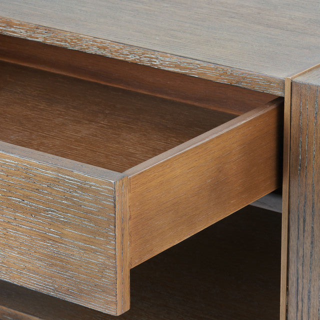 Karen 1-Drawer Side Table Driftwood