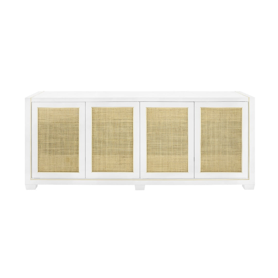 Karen 4-Door Cabinet  Vanilla
