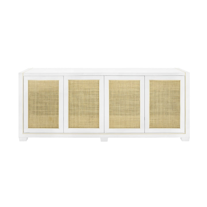 Karen 4-Door Cabinet  Vanilla