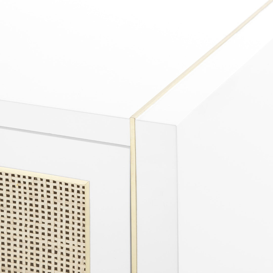 Karen 4-Door Cabinet  Vanilla