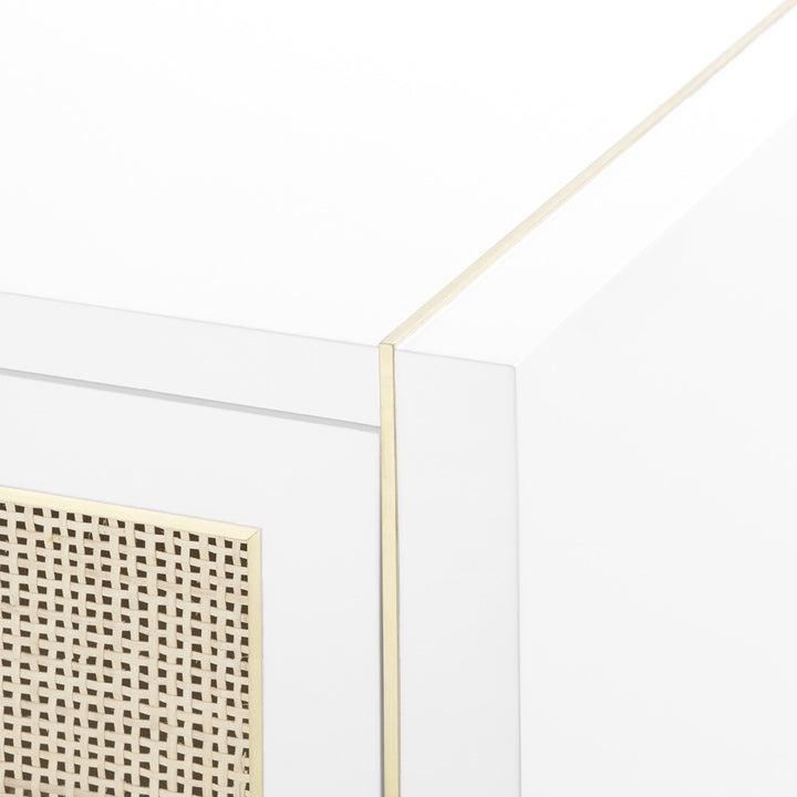 Karen 4-Door Cabinet  Vanilla