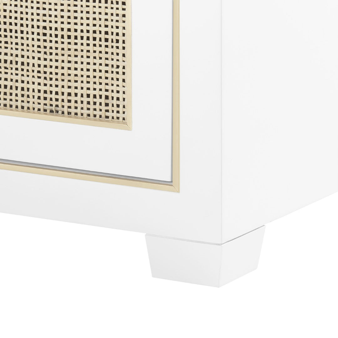 Karen 4-Door Cabinet  Vanilla