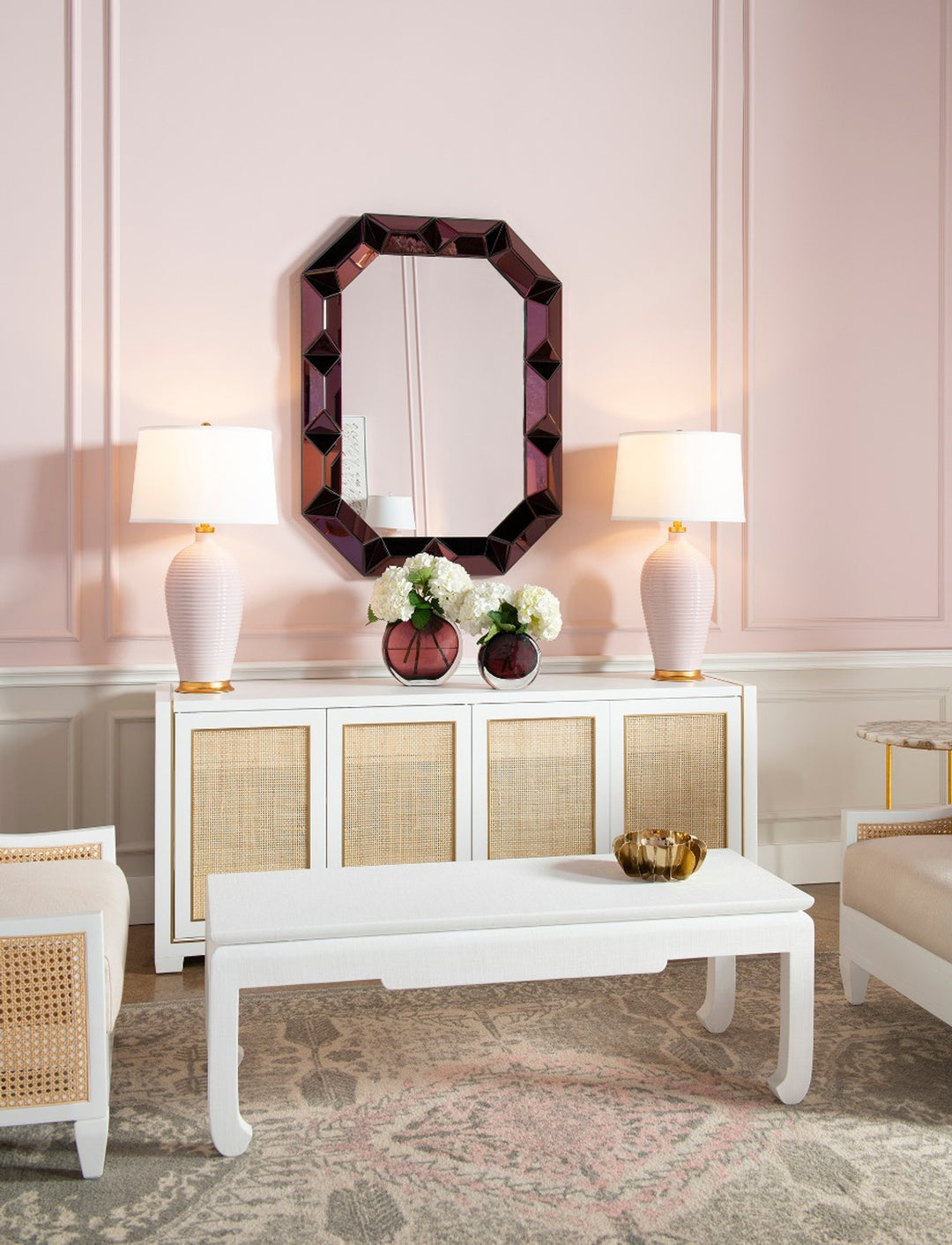 Karen 4-Door Cabinet  Vanilla