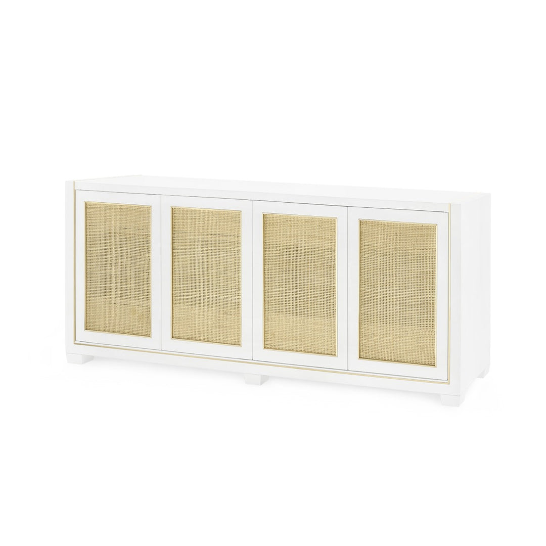 Karen 4-Door Cabinet  Vanilla