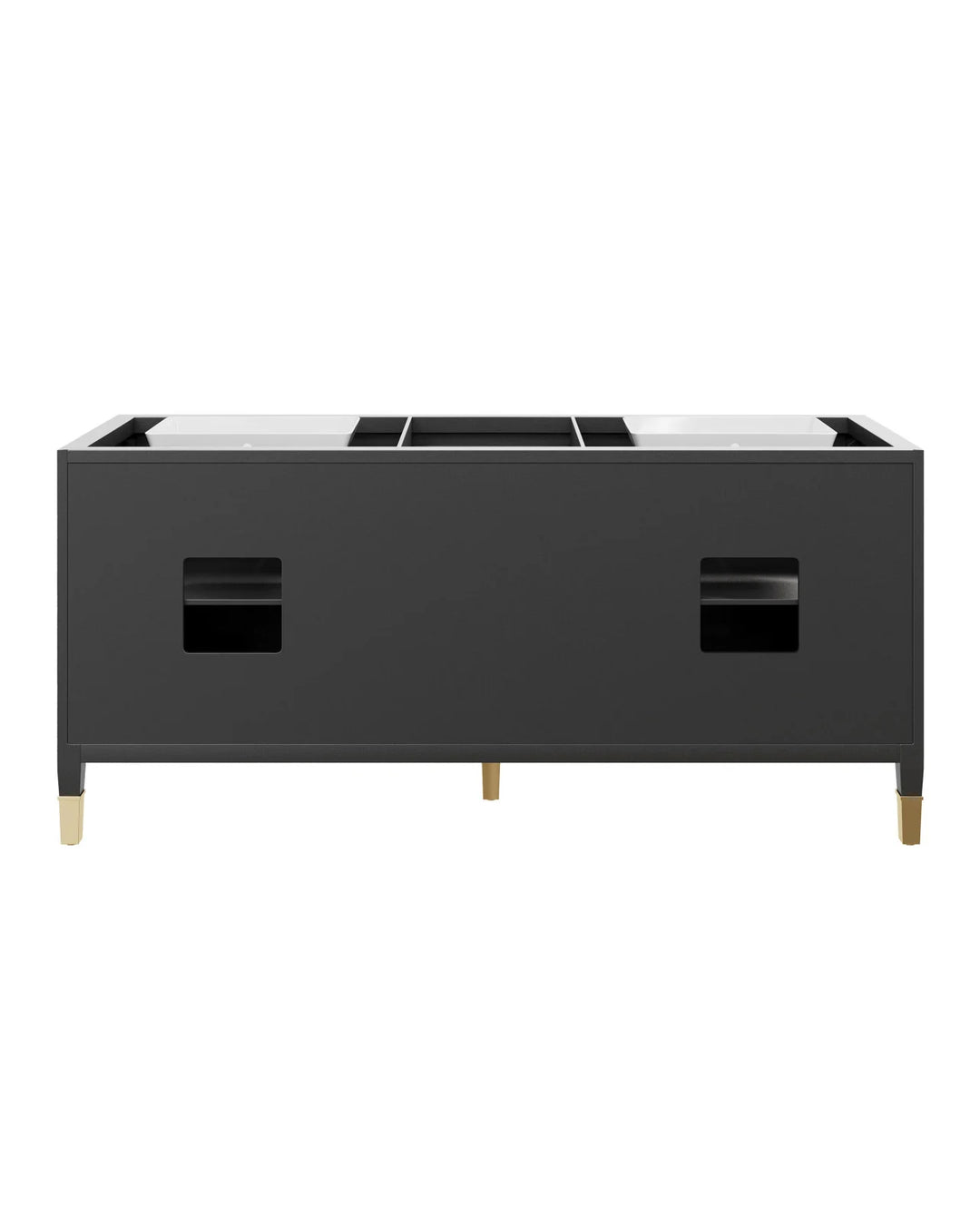 Verona 72" Black Vanity with Rectangular Undermount Sink
