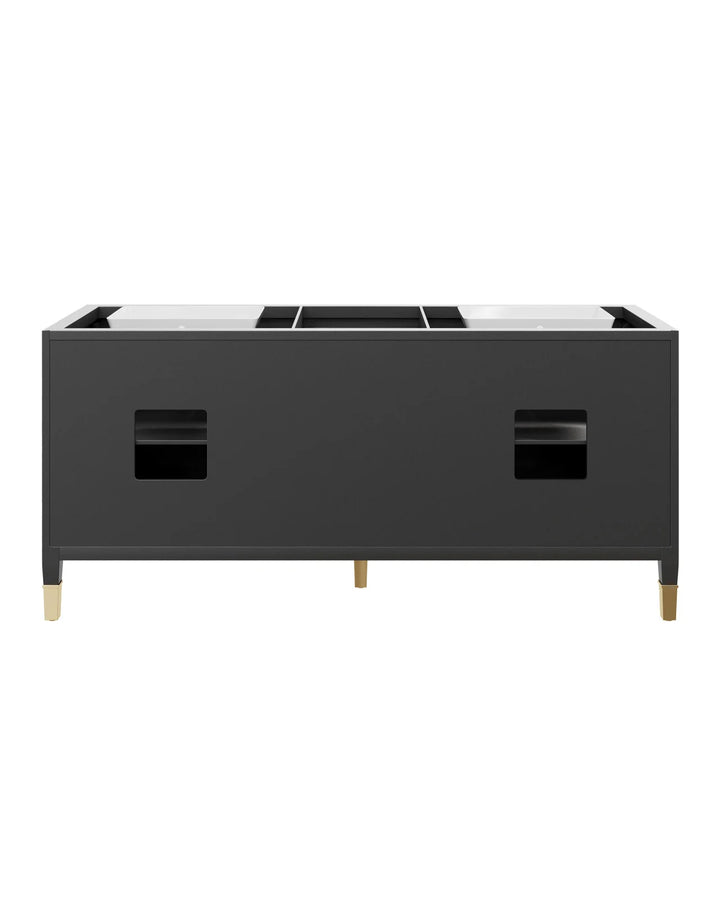 Verona 72" Black Vanity with Rectangular Undermount Sink
