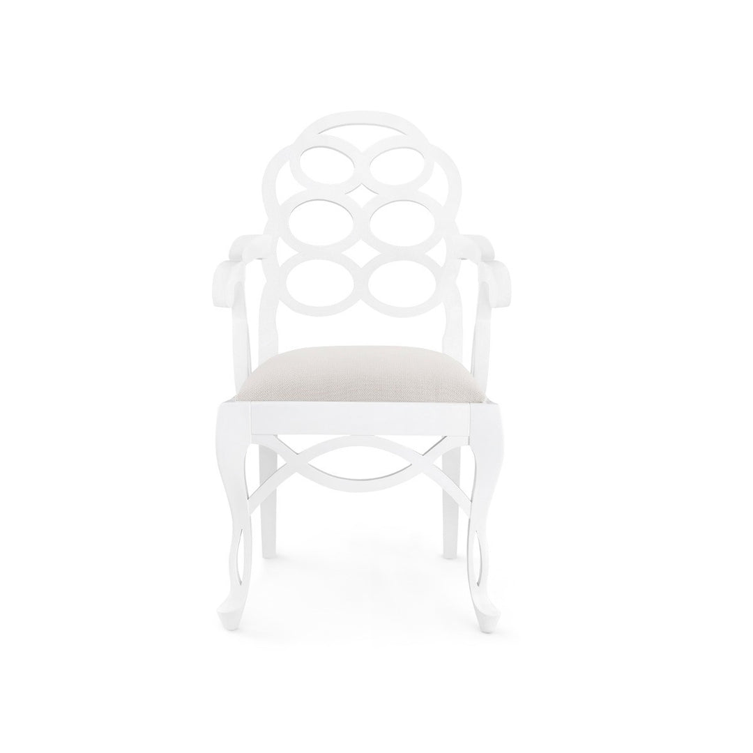 Loop Arm Chair Eggshell White